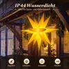Weihnachtsstern 45cm Beleuchtet Gelb 3D Leuchtstern für Produktbild-Vorschau 3