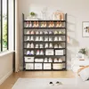 OYREL stojak na buty 8 półek czarny na 32-40 par - Podgląd zdjęcia produktu 4