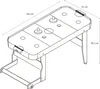 Cougar Icing Tavolo da airhockey 6ft pieghevole | Tavolo da Anteprima dell’immagine prodotto 6