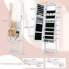 COSTWAY Armoire à bijoux sur pied, miroir sur pied avec Voir les images du produit 7