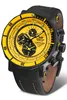 A Vostok Europe Lunokhod watch with a yellow dial and black strap is shown against a white background. Podgląd zdjęcia produktu