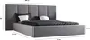 GRAINGOLD Polsterbett 180x200 Lisbon - Doppelbett mit Produktbild-Vorschau 3