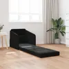 vidaXL Rozkladacia pohovka Čierna 65 x 80 x 83 cm Zamat Náhľad obrázku produktu 2