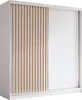 AX LIVING Cabinio Schwebetürenschrank Weiß 200 cm breit Produktbild-Vorschau 1