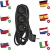 Prodlužovací kabel 5 m / 3 zásuvky / černý / PVC / 1 mm2 Náhled obrázku produktu