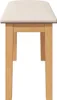 vidaXL Banc 90 cm en bois massif d'hévéa Voir les images du produit 5