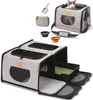 Transportbox für Katzen, Kattentransportbox, 2-in-1 Produktbild-Vorschau 1