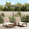 vidaXL Parasol avec mât en aluminium 2x1,5 m Taupe Voir les images du produit 2