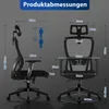 HOOLAMYIE Bürostuhl ergonomisch bis 200 kg, Produktbild-Vorschau 10