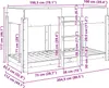 vidaXL Etagenbett für Kinder Räuchereiche 100 x 200 cm Produktbild-Vorschau 8