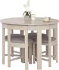 Kondela Essgruppe Domio 1+4 - Weiß Holzoptik / Graubeige Produktbild-Vorschau 5