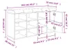 vidaXL Lavice na boty černá 102x32x50 cm Materiál na bázi Náhled obrázku produktu 8