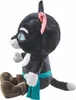 A plush toy cat sitting down, viewed from the side. Podgląd zdjęcia produktu