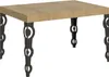 Ausziehbarer Tisch 90 x 120/224 cm, Gestell Karamay Eiche Produktbild-Vorschau 1