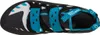 Kletterschuh "Tarantula Boulder Woman" von La Sportiva; schwarz mit blauen Akzenten und Klettverschluss. Produktbild-Vorschau