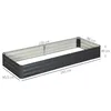 Outsunny Hochbeet aus Stahl, 241 x 90,5 x 30 cm Produktbild-Vorschau 3
