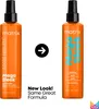 Two bottles of Matrix Total Results Mega Sleek Iron Smoother spray are shown side-by-side, with an arrow indicating a change from an older look to a new look. Text below states "New Look! Same Great Formula". Produktbild-Vorschau