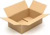An empty, open cardboard box. Produktbild-Vorschau