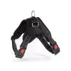 A black dog harness is shown against a white background. Produktbild-Vorschau