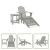 The Living Store Záhradná stolička Adirondack s podnožkou a Náhľad obrázku produktu 10