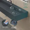 doporro Vasque à Poser Gris Noir Mat avec Bonde Lavabo de Voir les images du produit 3