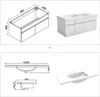 100cm Keramik Waschtisch mit Unterschrank Badmöbel Set mit Produktbild-Vorschau 7