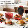 YASHE Mini gaufrier ABW59C, 550 W, plaque 10 cm, Voir les images du produit 7