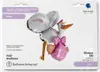 49"/125cm 3D Folienballon Baby Girl Storch Produktbild-Vorschau 4