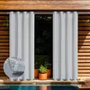 lot de 2 rideaux d'extérieur pour jardin terrasse pavillon Voir les images du produit 7