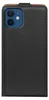 The back of a black flip case for an iPhone 12 Mini. Podgląd zdjęcia produktu