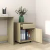 vidaXL Szafka na kółkach dąb sonoma 45x38x54 cm materiał Podgląd zdjęcia produktu 2