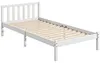 Bettrahmen Holzbett, 208 x 96 cm Bettgestell mit Kopfteil Produktbild-Vorschau 1