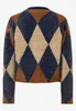 MORE & MORE Argyle Cardigan argyle knit 36 Produktbild-Vorschau 2
