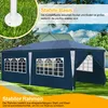 ISOISL Pavillon 3 x 6 m Blau Partyzelt Gartenpavillon mit Produktbild-Vorschau 3
