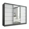 Schwebetürenschrank, 3-türig Schrank 200 cm mit Spiegel Produktbild-Vorschau 2