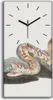 Wohnzimmer-Bild Leinwand Uhr Geräuschlos 30x60 Gemälde Tier Produktbild-Vorschau 1