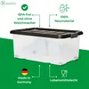 Novaliv 7-delige set opbergboxen met deksel, antraciet: 1x Productafbeelding-voorbeeld 1