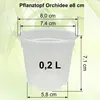 MePla - 5 Stück - Pflanztopf Orchidee ø 8 cm Produktbild-Vorschau 2