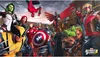 A group of Marvel superheroes are gathered together, with some in action poses. Náhled obrázku produktu