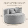 Pohovka "Sitzsack" 110 cm, potažená kvalitní tkaninou Náhled obrázku produktu 3