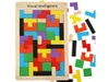 Tetris Puzzle Holz Montessori Blöcke 3D Puzzle Spiel Produktbild-Vorschau 1