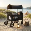 Faltbarer Kinderwagen für 2 mit Bettfunktion, 8-fach Produktbild-Vorschau 3