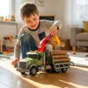 Malplay Lastwagen mit Kran Holzballen Light Sound Moving Produktbild-Vorschau 8