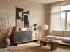 WOHNLING Sideboard 175x76x40 cm Akazie Massivholz Kommode Produktbild-Vorschau 2