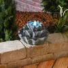 esotec Solar Muschelbrunnen mit Akku und LED Licht Produktbild-Vorschau 4