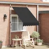 vidaXL Einziehbare Markise Handbetrieben 150 cm Anthrazit Produktbild-Vorschau 1