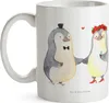 Mr. & Mrs. Panda Teetasse Hochzeit Pinguin - Weiß - Produktbild-Vorschau 3