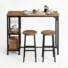 Ensemble Table et 2 Tabourets de Bar Hauts Bealife TB31 - Voir les images du produit 2