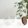 Aufbewahrungsbehälter aus Glas mit Holzdeckel, 3-teilig - Produktbild-Vorschau 4