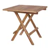 Bine petite table de jardin 50x50 cm, en teck massif. Voir les images du produit 3